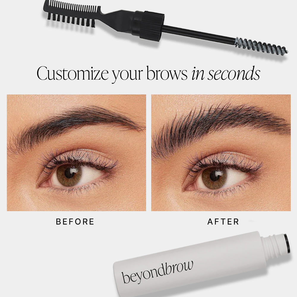 3D Brow Gel & Wax with Lamination Effect, 2-In-1 Hybrid Formula - From Soft, Natural Brows to Fluffy, Feather Brows - Vegan, Cruelty-free, Long Lasting, Water-resistant