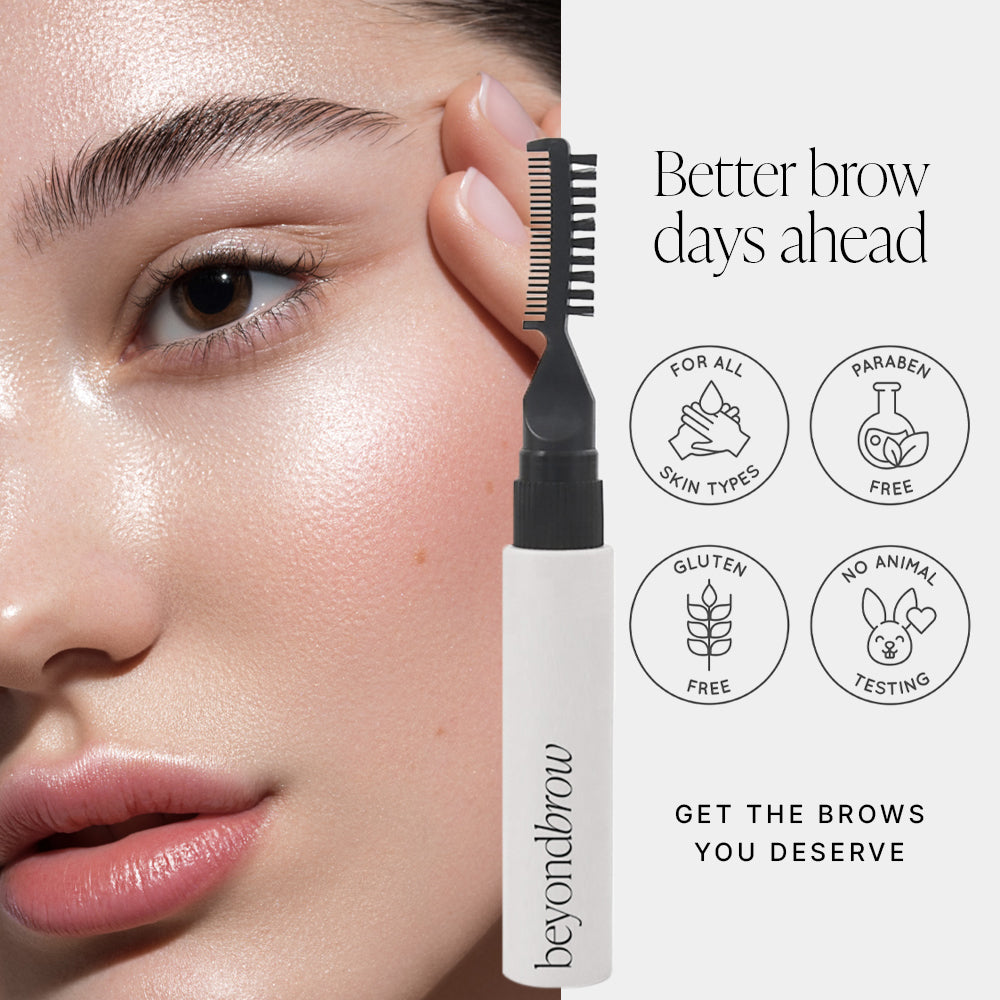 3D Brow Gel & Wax with Lamination Effect, 2-In-1 Hybrid Formula - From Soft, Natural Brows to Fluffy, Feather Brows - Vegan, Cruelty-free, Long Lasting, Water-resistant